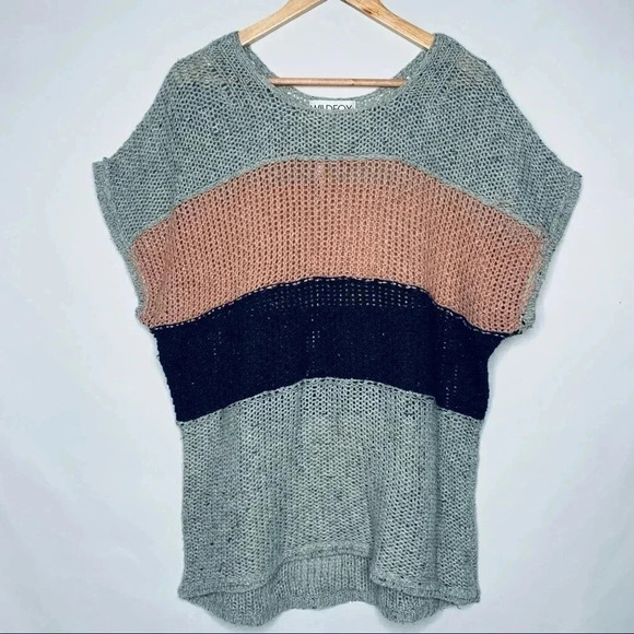 WILDFOX NEW! Estate Stripe Open Weave Sweater Size Small - Picture 3 of 10